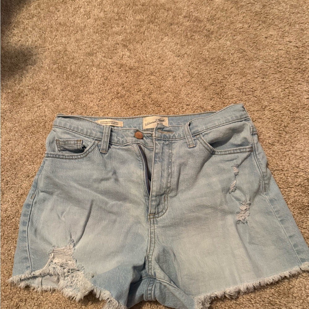Light Wash Jean Shorts